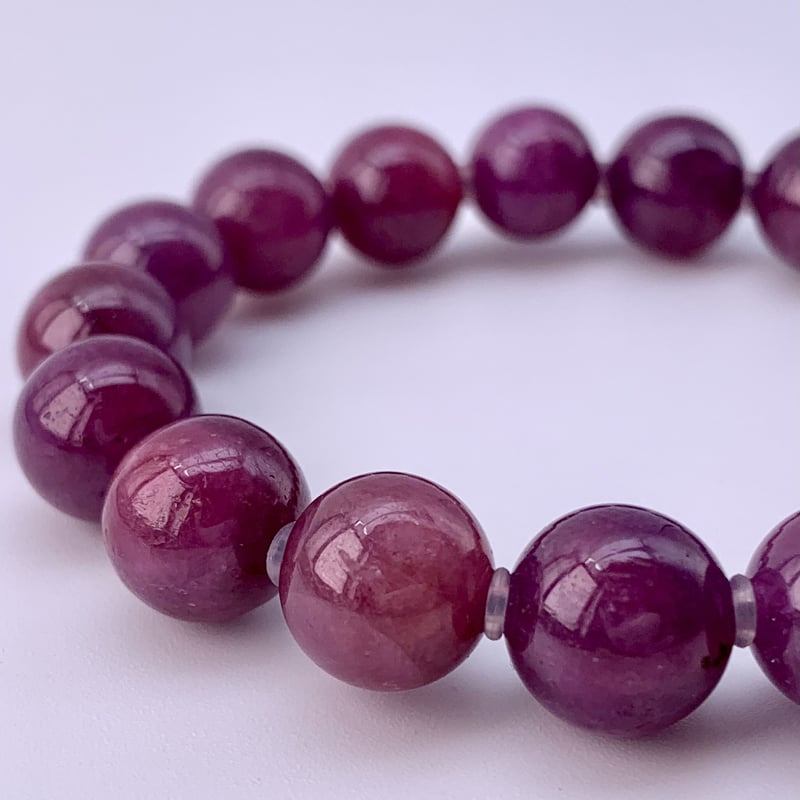 天然ルビー】ピンクパープルサファイアブレスレット(鑑定書付き)/RUBY