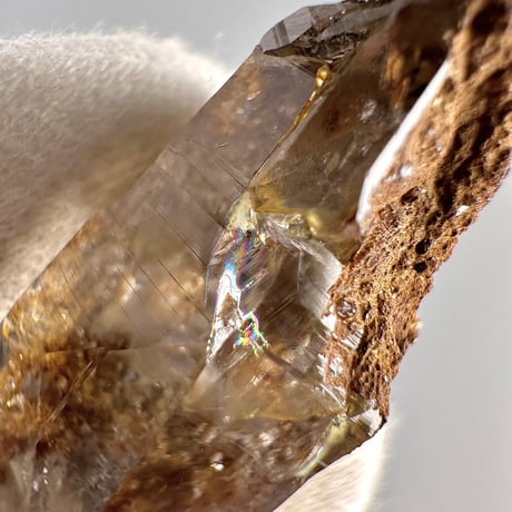 【ガネッシュヒマール産】リモナイトイン天然ヒマラヤ水晶  Ganesh Himal Limonite in Himalayan Quartz