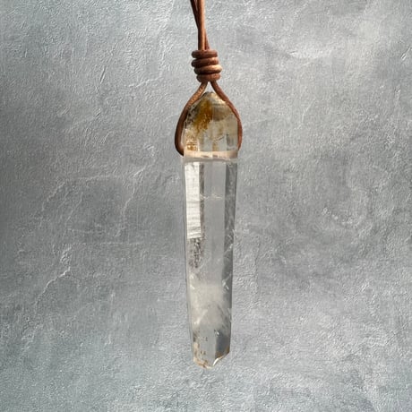 【ガネッシュヒマール産】天然ヒマラヤ水晶ペンダント⑤/GaneshHimal Natural Himalayan Quartz Pendant