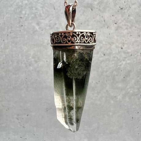 【ガネッシュヒマール産】天然ヒマラヤ水晶 シルバー925ペンダントトップ/Ganesh Himal Himalayan Quartz S/V925 Pendant Top