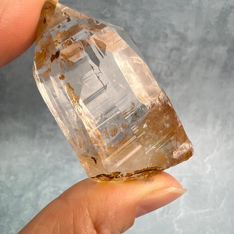 ハイクオリティ【ガネッシュヒマール産】リモナイトイン天然ヒマラヤ水晶/Ganesh Himal Limonite in Himalayan Quartz