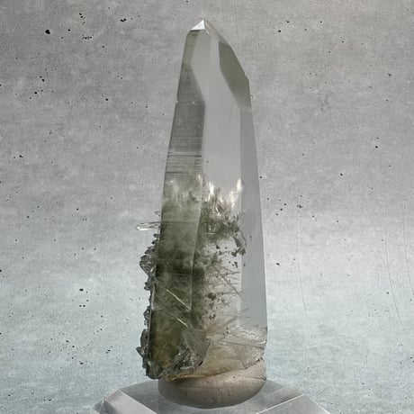 【ガネッシュヒマール産】クローライト&アクチノライト イン天然ヒマラヤ水晶/Ganesh Himal Chlorite&Actinorite in Himalayan Quartz