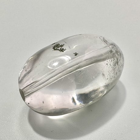 【ガネッシュヒマール産】クローライトイン天然ヒマラヤ水晶オーバルビーズ/Ganesh Himal Chlorite in Himalayan Quartz