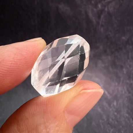 【カイラス産】天然ヒマラヤ水晶多面カットビーズ⑥/Kailash Himalayan Quartz Multi Cut Beads