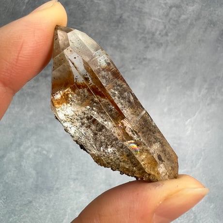 ハイクオリティ【ガネッシュヒマール産】リモナイトイン天然ヒマラヤ水晶/Ganesh Himal Limonite in Himalayan Quartz