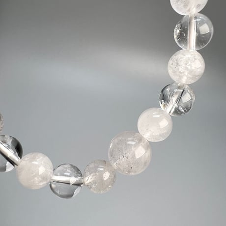 【デザインブレスレット】天然ヒマラヤ水晶デザインブレスレット/Himalayan Quartz Design Bracelet