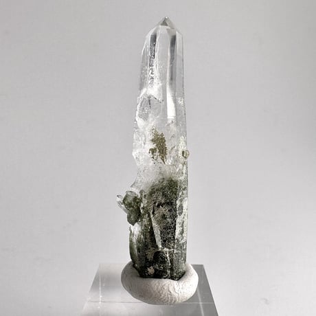 【ガネッシュヒマール産】クローライトイン天然ヒマラヤ水晶ミニポイント"D"/Ganesh Himal Chlorite in Himalayan Quartz Point