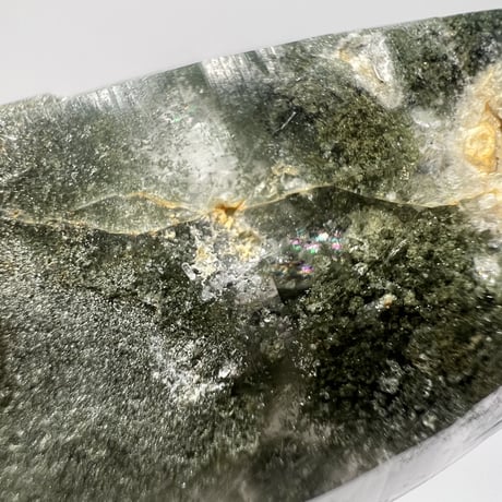 【ガネッシュヒマール産】クローライト&アクチノライトイン天然ヒマラヤ水晶ポイント④/Ganesh Himal Chlorite&Actinolite in  Himalayan Quartz