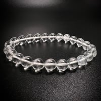 【アンナプルナ産】"手磨き加工"天然ヒマラヤ水晶ブレスレット8mm内径16cm/Annapurna Himalayan Quartz  Bracelet