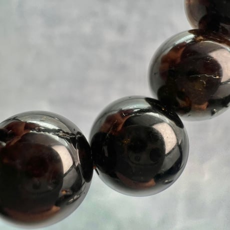 ネパール産🇳🇵ヒマラヤドラバイトトルマリン ブレスレット10mm内径15.5/Nepal Himalayan dravite tourmaline Bracelet