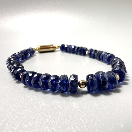 ネパール産ヒマラヤカイヤナイト ブレスレット1⃣ NEPAL Himalayan Kyanite Bracelet