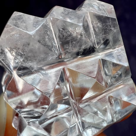 【マニハール産】 天然ヒマラヤ水晶"ピラミッドキューブ"④/Manihar Himalayan Quartz "Pyramid Cube"