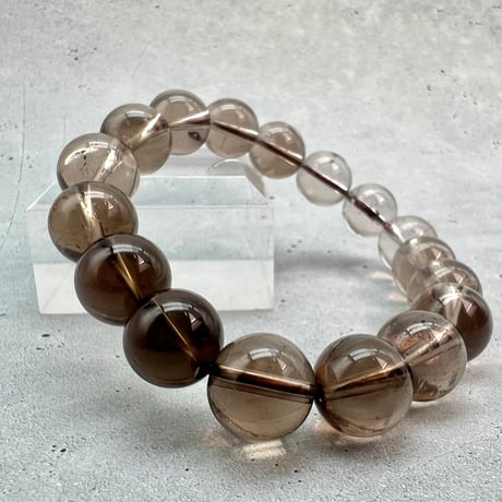 【ガウリシャンカール産】天然ヒマラヤスモーキークォーツブレスレット11mm内径16.5/Gaurishankar Himalayan Smoky Quartz Bracelet