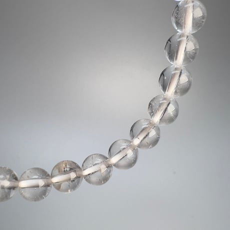 【ガネッシュヒマール産】アクチノライトイン天然ヒマラヤ水晶デザインブレスレット/Ganesh Himal Actinolite in Himalayan Quartz Design Bracelet