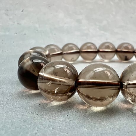 【ガウリシャンカール産】天然ヒマラヤスモーキークォーツブレスレット11mm内径16.5/Gaurishankar Himalayan Smoky Quartz Bracelet