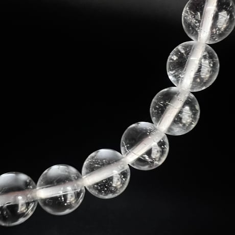 【アンナプルナ産】"手磨き加工"天然ヒマラヤ水晶ブレスレット8mm内径16cm/Annapurna Himalayan Quartz  Bracelet①