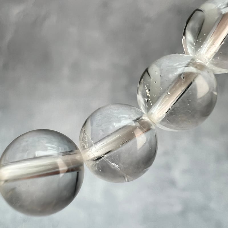 ガネッシュヒマール産】天然ヒマラヤ水晶ブレスレット8mm内径