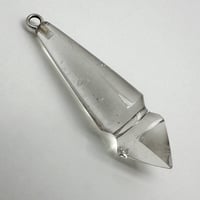 【ガネッシュヒマール産】天然ヒマラヤ水晶"手磨き加工"ペンデュラム(カット)/Ganesh Himal Himalayan Quartz Pendulum(Cut)