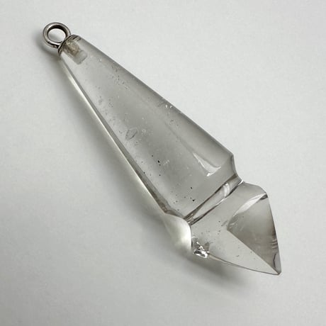【ガネッシュヒマール産】天然ヒマラヤ水晶"手磨き加工"ペンデュラム(カット)/Ganesh Himal Himalayan Quartz Pendulum(Cut)