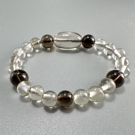 ガウリシャンカール産天然ヒマラヤスモーキークォーツ デザインブレスレット2️⃣ Gaurishankar SmokyQuartz Design Bracelet