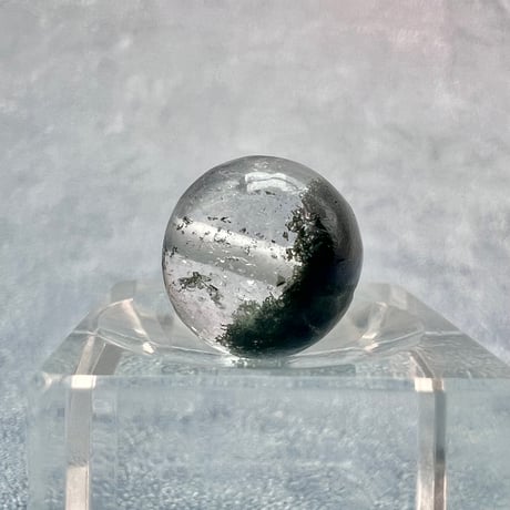 【ガネッシュヒマール産】アクチノライトイン天然ヒマラヤ水晶ビーズ⑨/Ganesh Himal Actinolite in Himalayan Quartz beads