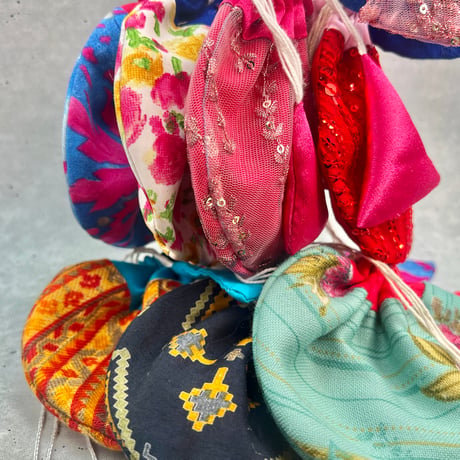 "Thaili" handmade in Nepal🇳🇵A-①〜⑦ "タイリ(巾着袋)"ネパール産ハンドメイド