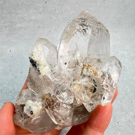 【ガネッシュヒマール産】トレモライトイン天然ヒマラヤ水晶/Ganesh Himal Tremolite in Himalayan Quartz