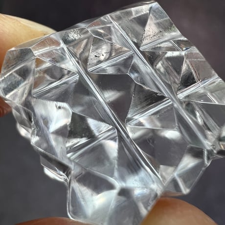 【マニハール産】 天然ヒマラヤ水晶"ピラミッドキューブ"⑤/Manihar Himalayan Quartz "Pyramid Cube"