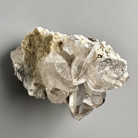 【ガネッシュヒマール産】雲母&長石入り天然ヒマラヤ水晶 クラスター② Ganesh Himal Mica&Feldspar in Himalayan Quartz Cluster