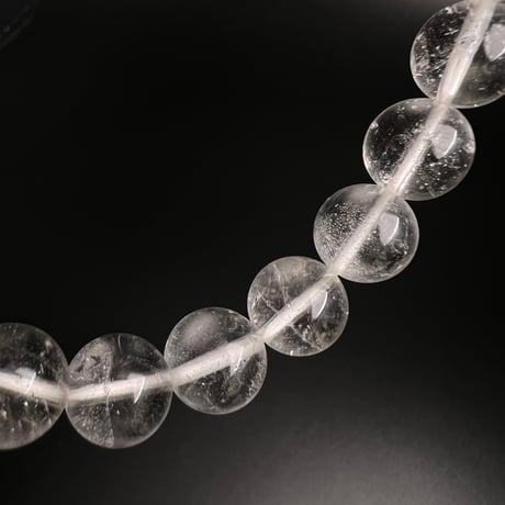 【アンナプルナ産】"手磨き加工"天然ヒマラヤ水晶ブレスレット③10mm内径17cm/Annapurna Himalayan Quartz  Bracelet