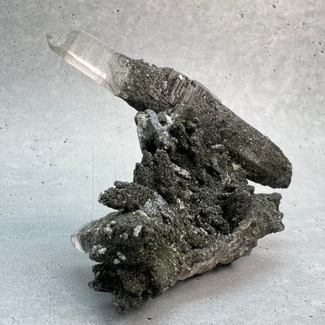 【ガネッシュヒマール産】クローライトイン天然ヒマラヤ水晶クラスター/Ganesh Himal Chlorite in Himalayan Quartz Cluster