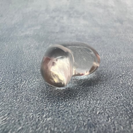【ガウリシャンカール産】天然ヒマラヤスモーキークォーツ"手磨き加工"ハート型ビーズ②/Gaurishankar Himalayan Smoky Quartz Heart Beads