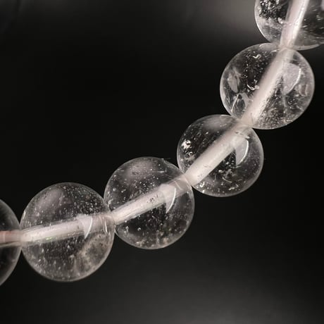 【アンナプルナ産】"手磨き加工"天然ヒマラヤ水晶ブレスレット③10mm内径17cm/Annapurna Himalayan Quartz  Bracelet
