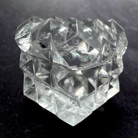 【マニハール産】 天然ヒマラヤ水晶"ピラミッドキューブ"④/Manihar Himalayan Quartz "Pyramid Cube"