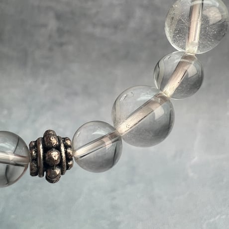 【ガネッシュヒマール産】天然ヒマラヤ水晶デザインブレスレット/Ganesh Himal Himalayan Quartz Design Bracelet
