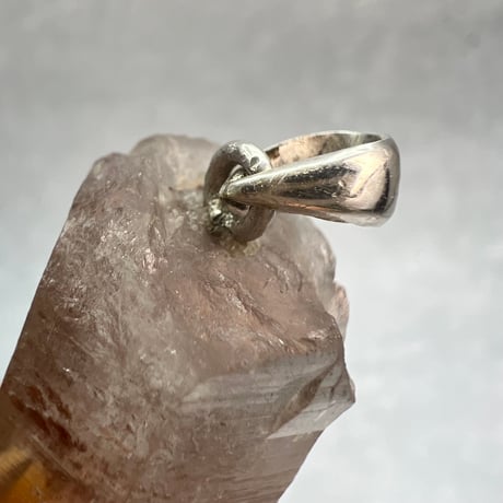 【ガウリシャンカール産】天然ヒマラヤスモーキークォーツ バチカン付きペンダントトップ①/Gaurishankar Himalayan Smoky Silver925 pendant top