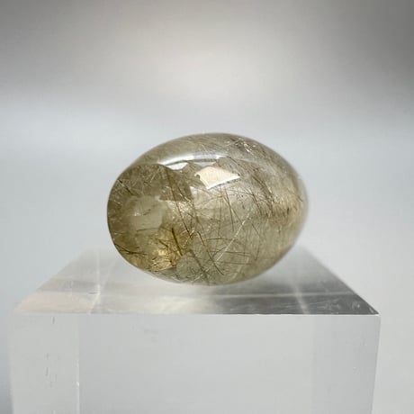 【ガネッシュヒマール産】アクチノライトイン天然ヒマラヤ水晶 樽型ビーズ/Ganesh Himal Actinolite in Himalayan Quartz barrel beads