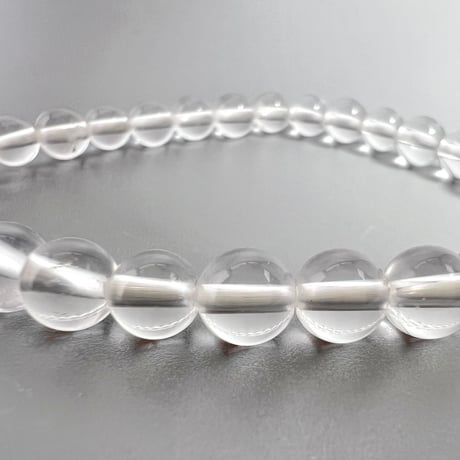 【ハイクオリティー】ガネッシュヒマール産天然ヒマラヤ水晶ブレスレット6mm内径15cm/High Quality Ganesh Himal Himalayan Quartz Bracelet