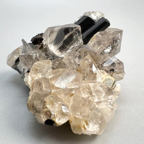 【ガネッシュヒマール産】ブラックトルマリンイン天然ヒマラヤ水晶/Ganesh Himal Himalayan Quartz