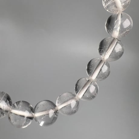 【ガネッシュヒマール産】天然ヒマラヤ水晶ブレスレット8mm内径15cm/Ganesh Himal Himalayan Quartz Bracelet