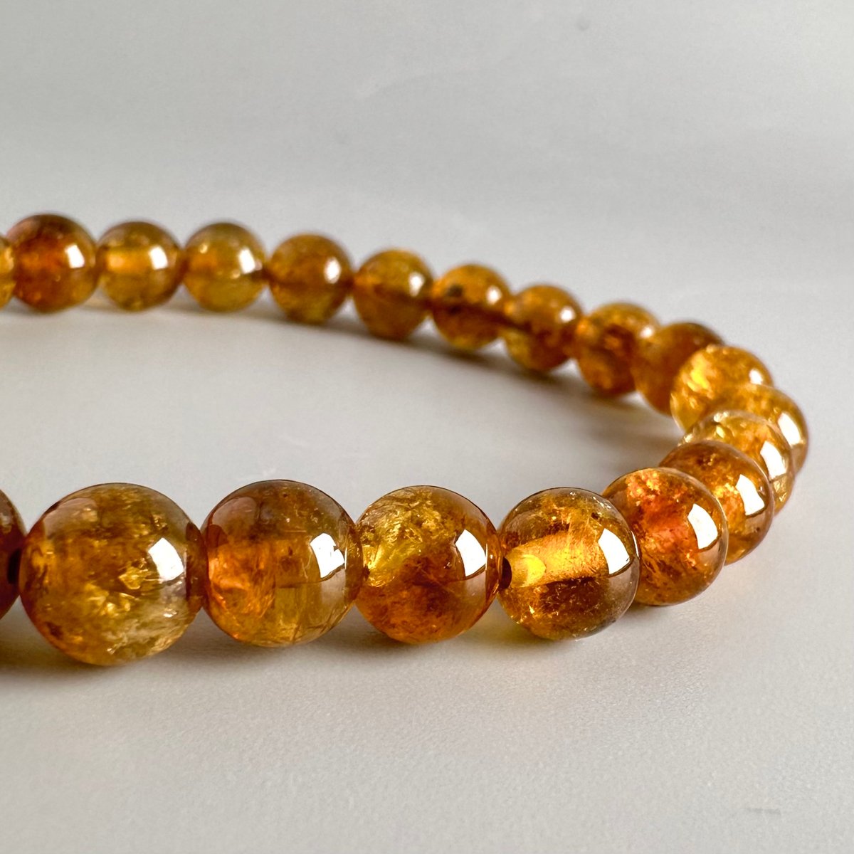 ネパール産トルマリンハニーカラーブレスレット