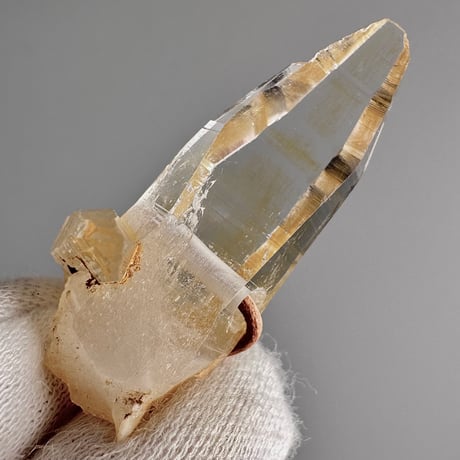 【ガネッシュヒマール産】リモナイトイン天然ヒマラヤ水晶ペンダント/ GaneshHimal Limonite in Natural Pendant