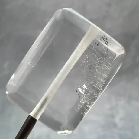 【ガネッシュヒマール産】天然ヒマラヤ水晶"手磨き加工"スクエアビーズ③/Ganesh Himal  Himalayan Quartz Square Beads