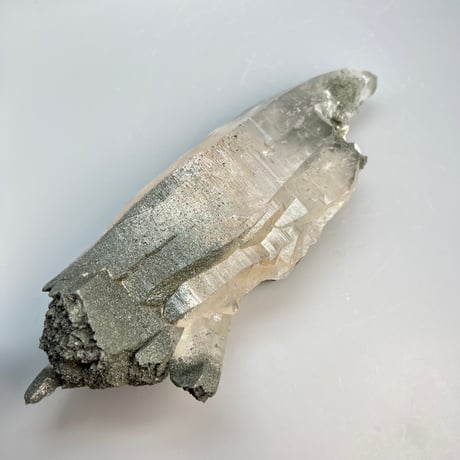 大特価【ガネッシュヒマール産】クローライトイン天然ヒマラヤ水晶❾/Ganesh Himal Chlorite in Himalayan Quartz