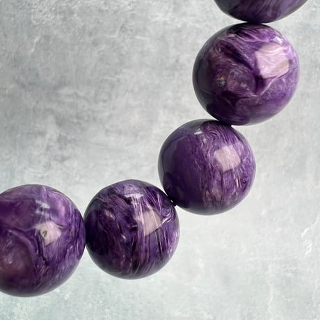 チャロアイトブレスレット18mm内径18cm/Charoite Bracelet