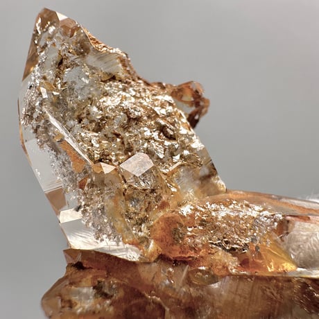 【ガネッシュヒマール産】リモナイトイン天然ヒマラヤ水晶/Ganesh Himal Limonite in Himalayan Quartz