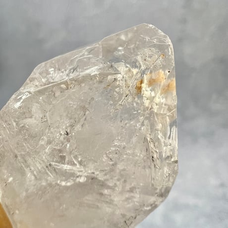 カイラス産】天然ヒマラヤ水晶革紐付きペンダント②/Kailash Himalayan Quartz Pendant