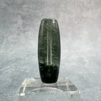 【ガネッシュヒマール産】アクチノライト&クローライトイン天然ヒマラヤ水晶 樽型ビーズ/Ganesh Himal Actinolite&Chlorite in barrel beads