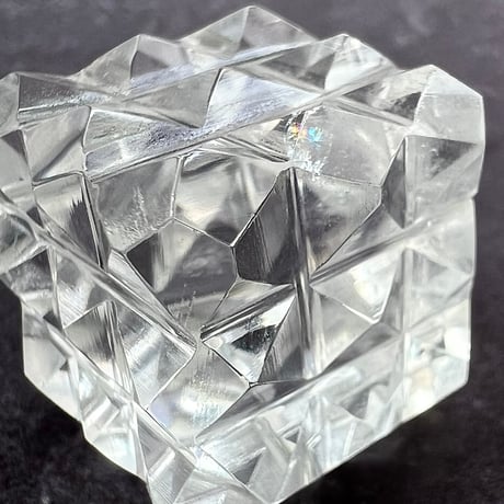 【マニハール産】 天然ヒマラヤ水晶"ピラミッドキューブ"①/Manihar Himalayan Quartz "Pyramid Cube"