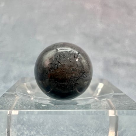 【ガネッシュヒマール産】アクチノライトイン天然ヒマラヤ水晶ビーズ⑩/Ganesh Himal Actinolite in Himalayan Quartz beads